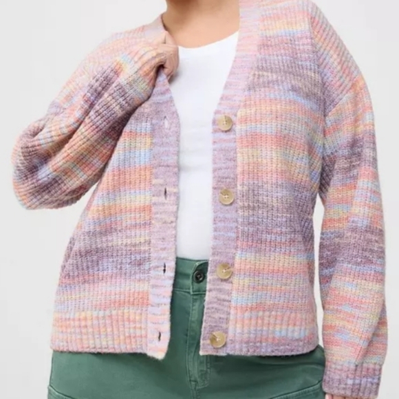 torrid Sweaters - Torrid Drop Shoulder Cardigan Spacedye Plus Size 3